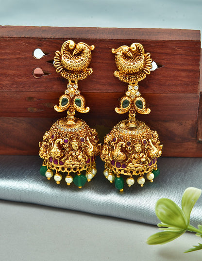 Designer Lakshmi Devi Kempu Wedding Necklace Set