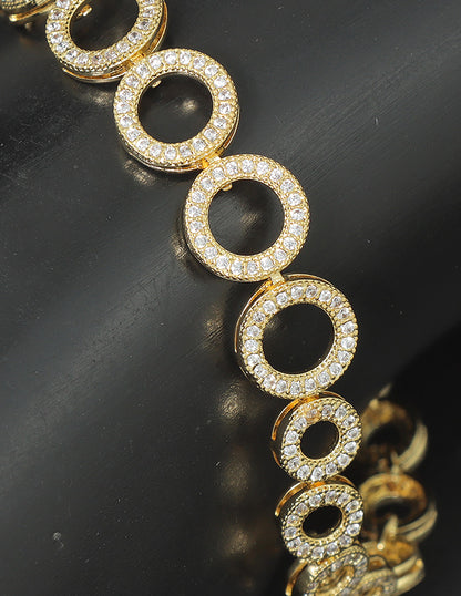 Designer Zirconia Chain Bracelet