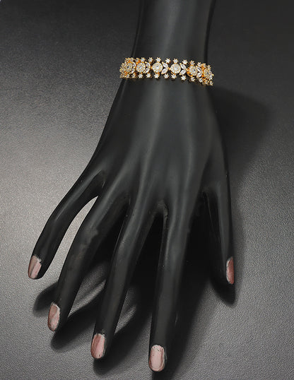 Designer Zirconia Chain Bracelet