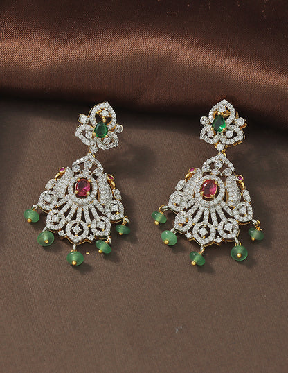 Designer GJ Polish Zirconia Necklace Set