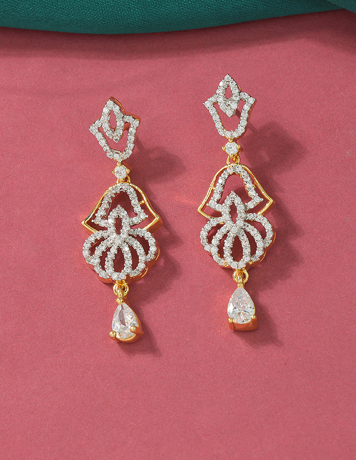 Designer GJ Polish Zirconia Necklace Set