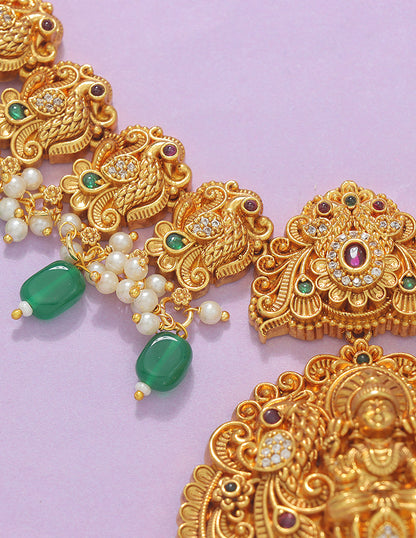 Designer Lakshmi Devi Necklace Set