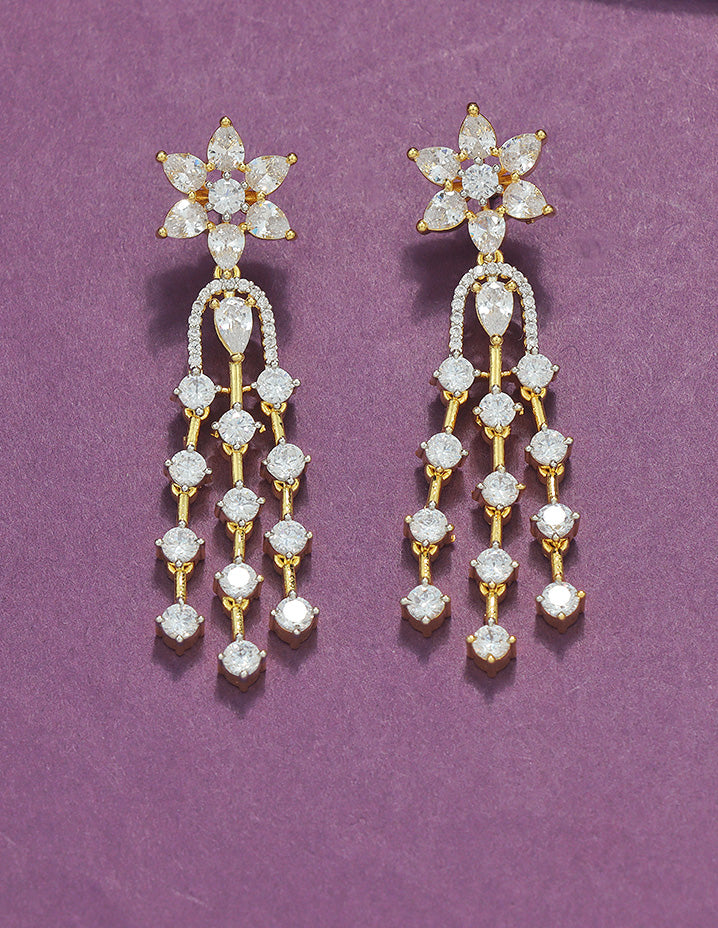 Designer Zirconia Crystal Elegance Necklace Set