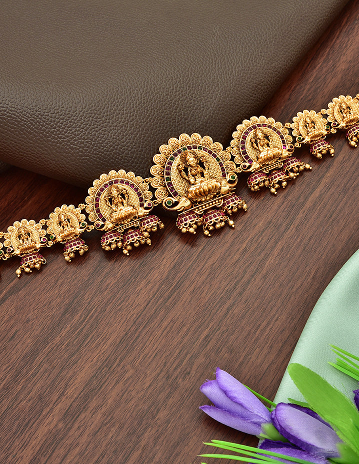 Antique Lakshmi Devi Pattern Chain Vaddanam