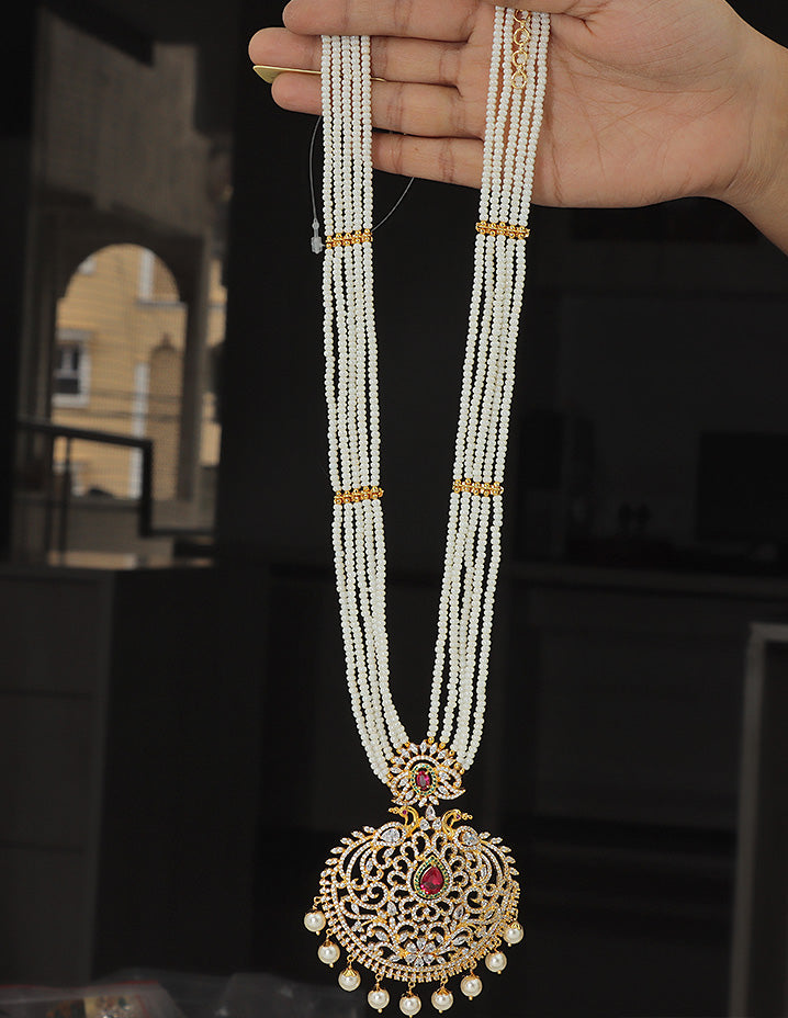 Designer Ruby Beads Mala