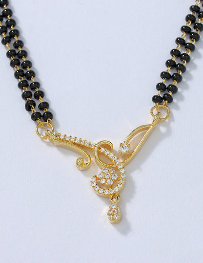 Designer Black Beads Mangalsutra