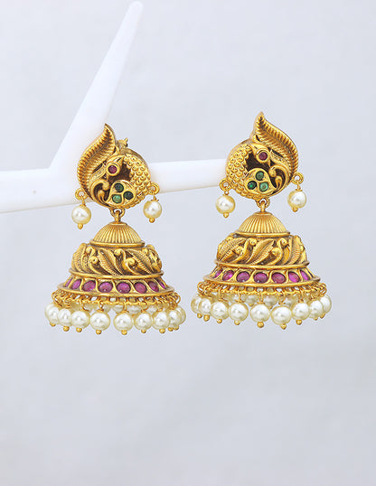 Designer Matt Peacock Jhumka Earrings