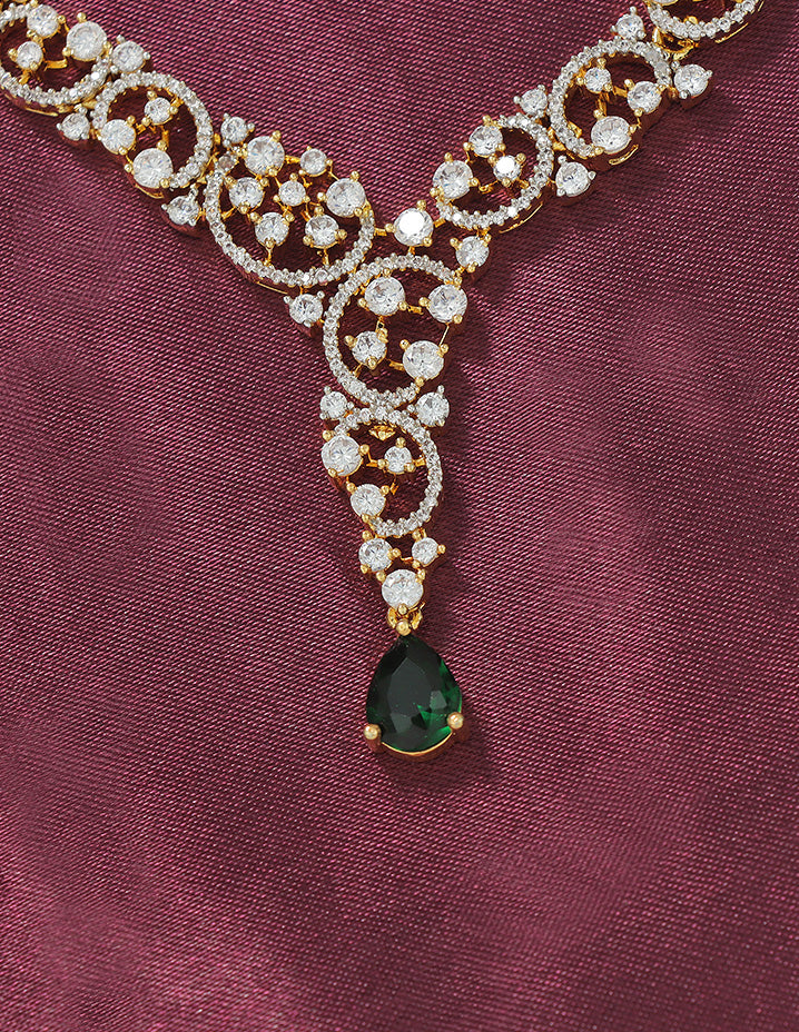 Designer Zirconia Elegance Necklace Set