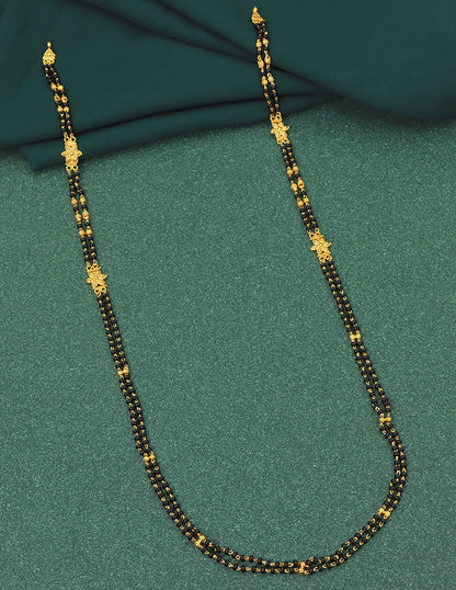 Designer Nitya Twin Beads Mangalsutra Black Beads