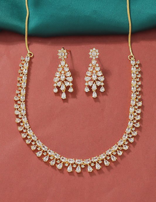 Designer Zirconia Elegance Necklace Set