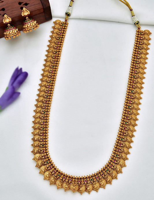 Antique Kasu Long Necklace Set