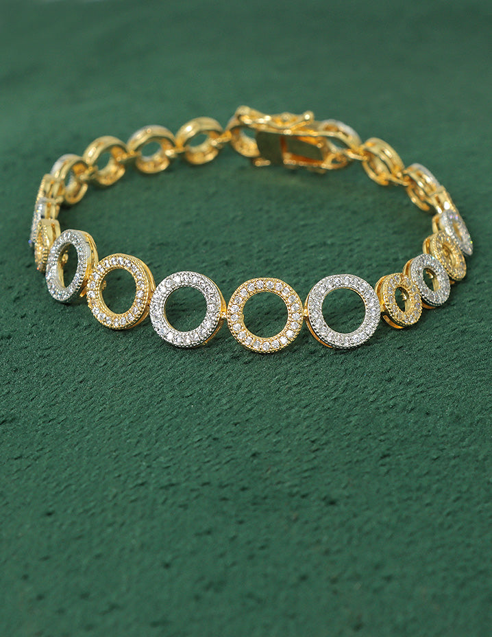 Designer Zirconia Chain Bracelet