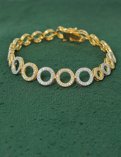 Designer Zirconia Chain Bracelet