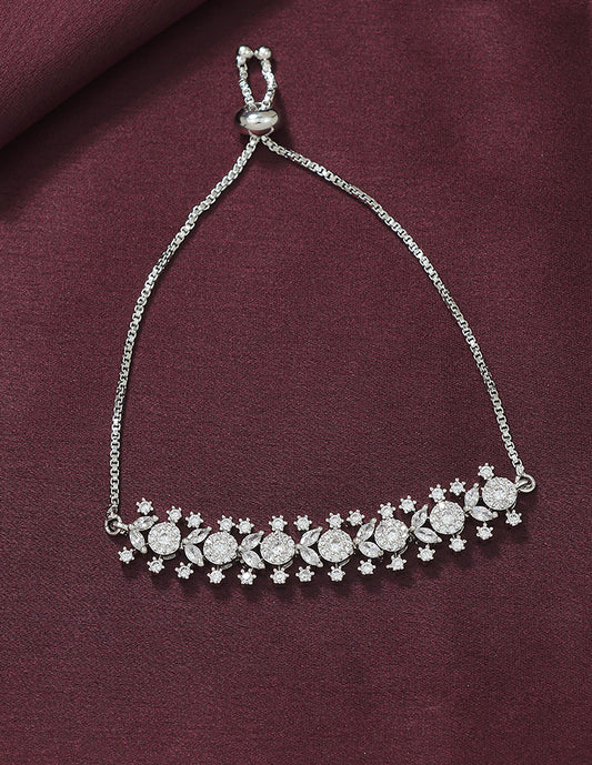 Designer Zirconia Chain Bracelet