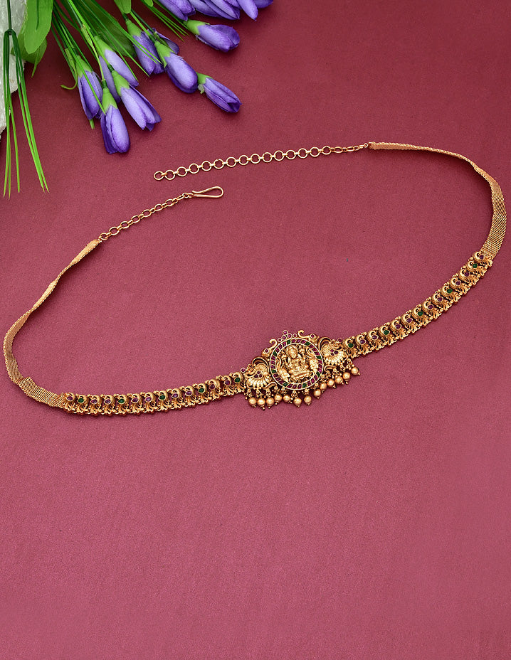 Antique Kempu Chain Vaddanam