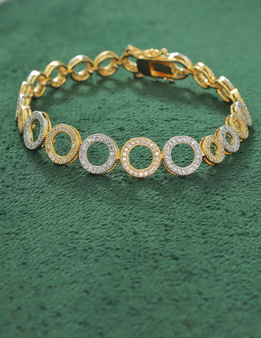 Designer Zirconia Chain Bracelet