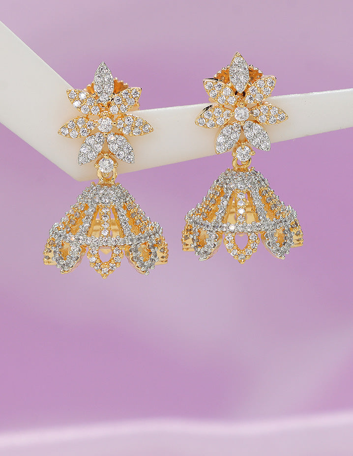 Designer Zirconia Royal Radiance Jhumka