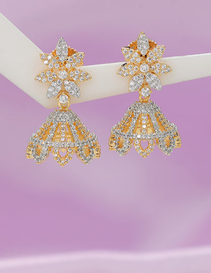 Designer Zirconia Royal Radiance Jhumka