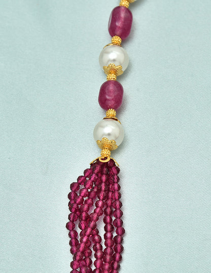 Designer Pearls and Pink Beads Mala
