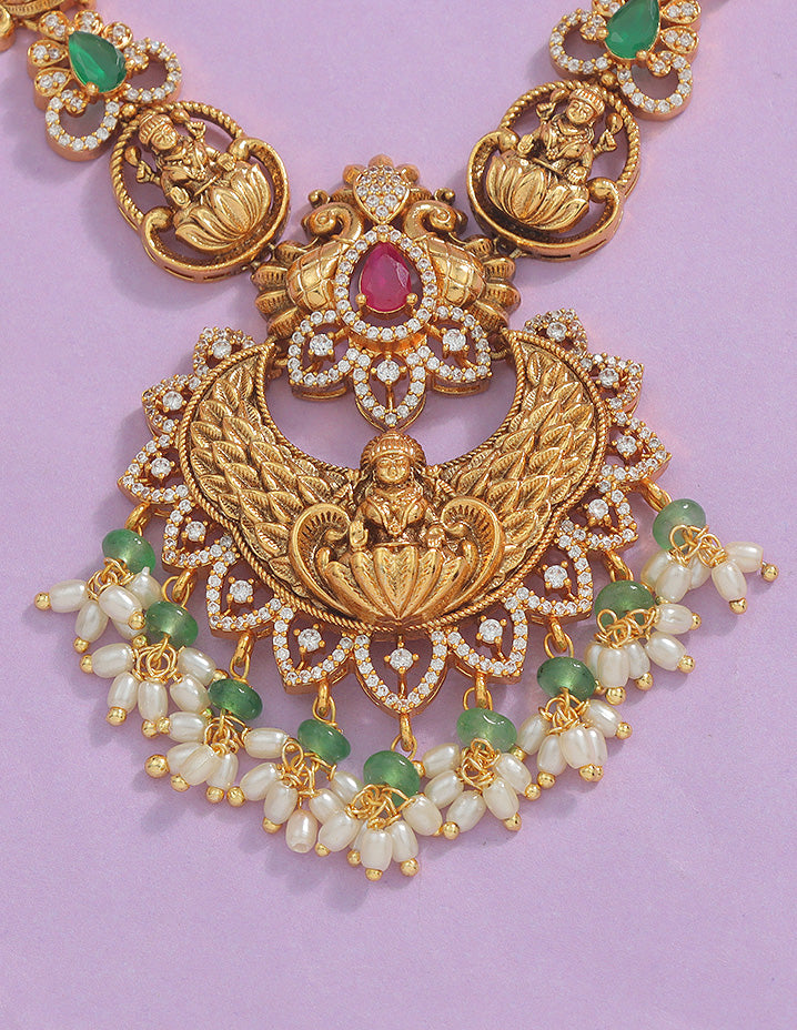 Designer Lakshmi Devi Necklace Set