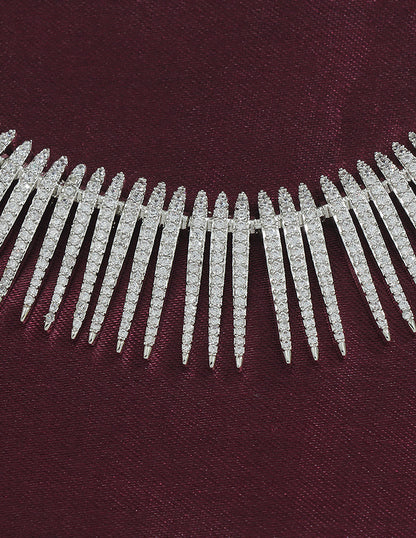 Designer Zirconia Crystal Elegance Necklace Set