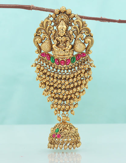 Designer Lakshmi Devi Matt Polish Choti Piece