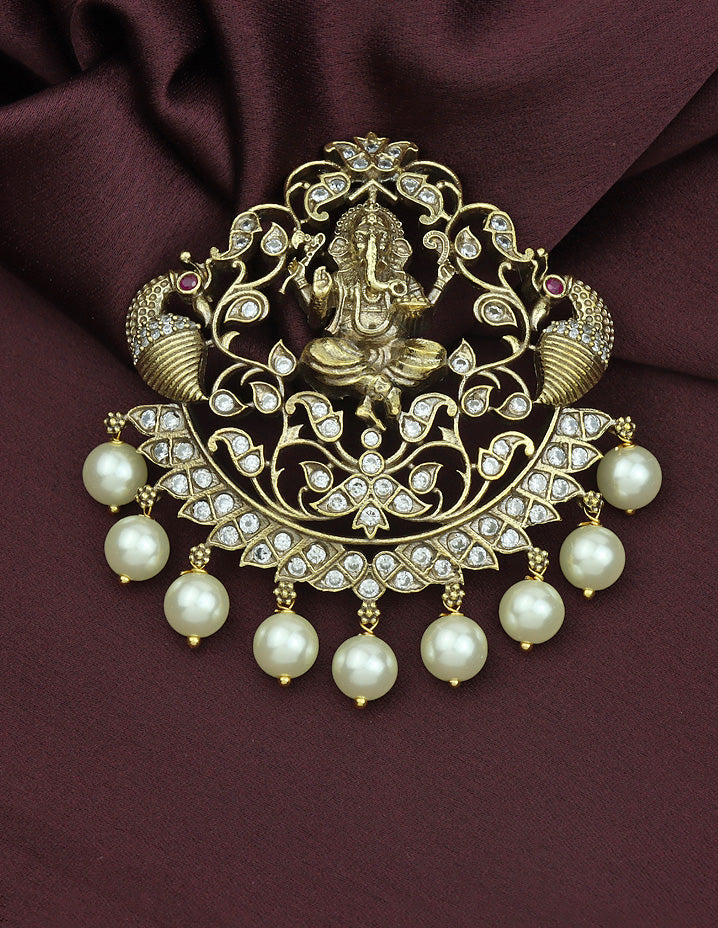 Designer Victroian Ganesh Pendant