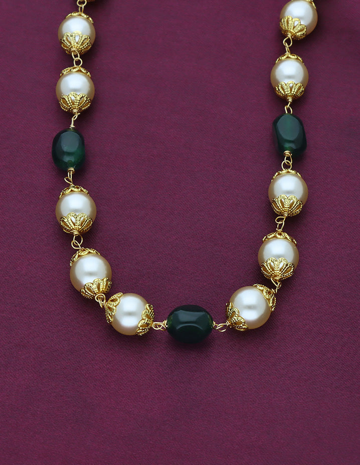 Designer Emerald Beads Mala