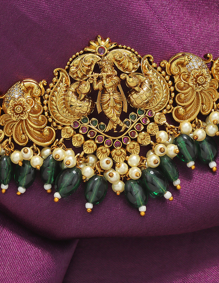 Designer Lord Krishna Chain Bajuband