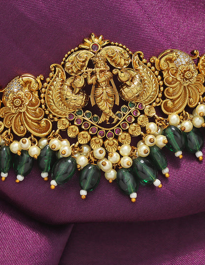 Designer Lord Krishna Chain Bajuband