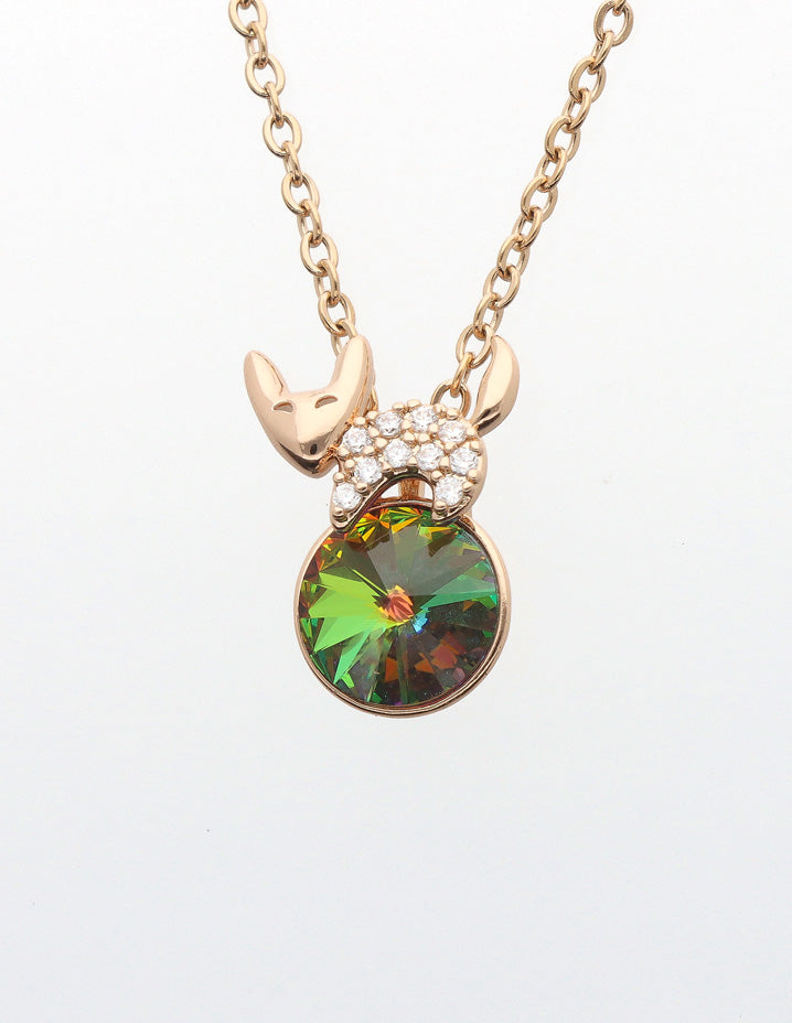 Swarovski Crystal Chain Pendant Set