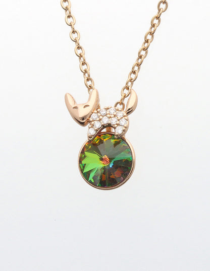 Swarovski Crystal Chain Pendant Set
