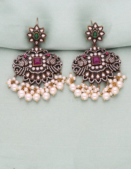 Victorian Ruby and Emerald Necklace set