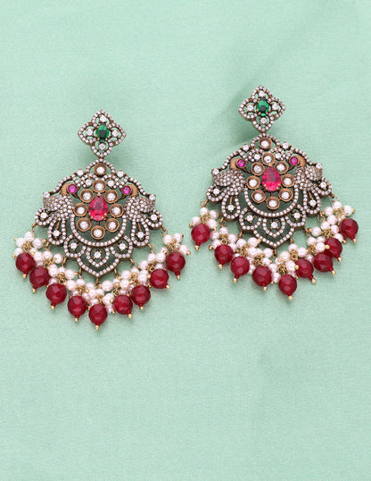 Victorian Ruby And Emerald Necklace set