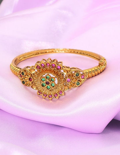 Designer Flower Gold Polish Bracelet ZBLT11793