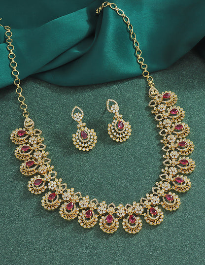 Designer Zirconia Elegance Necklace Set