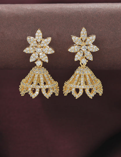 Designer Zirconia Royal Radiance Jhumka