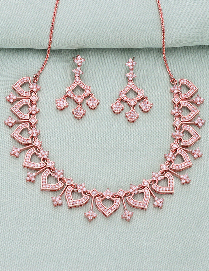 Designer Zirconia Necklace Set