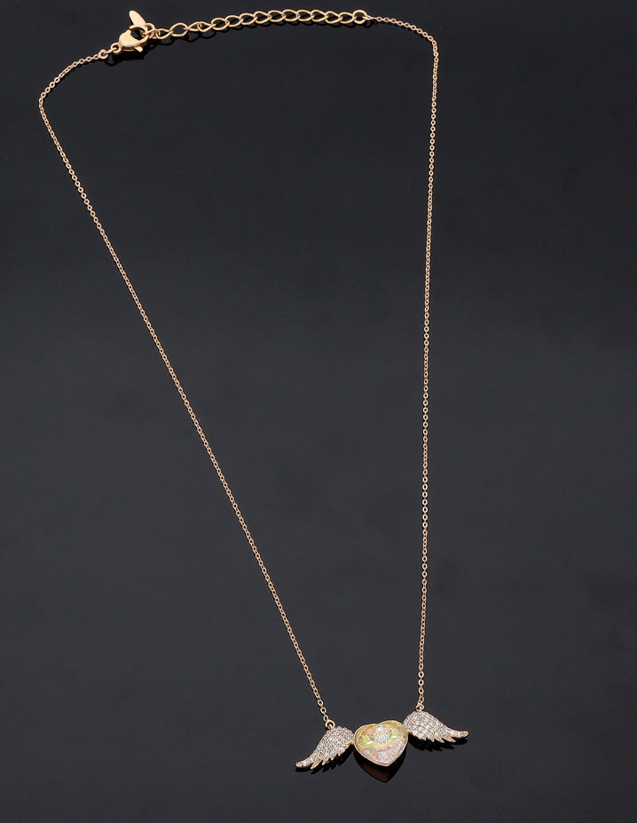 Angel Wing necklace made with Swarovski Blue Light Crystal Civetta Spark |  South Africa | Zando
