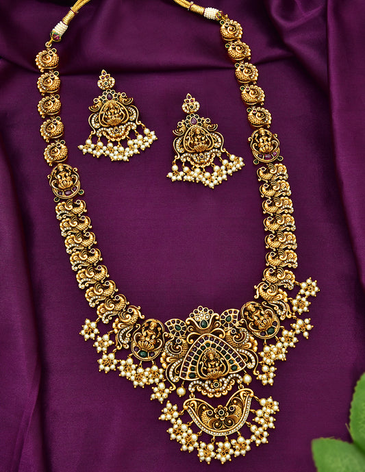 Antique Lakshmi Devi Grand Wedding Long Haaram