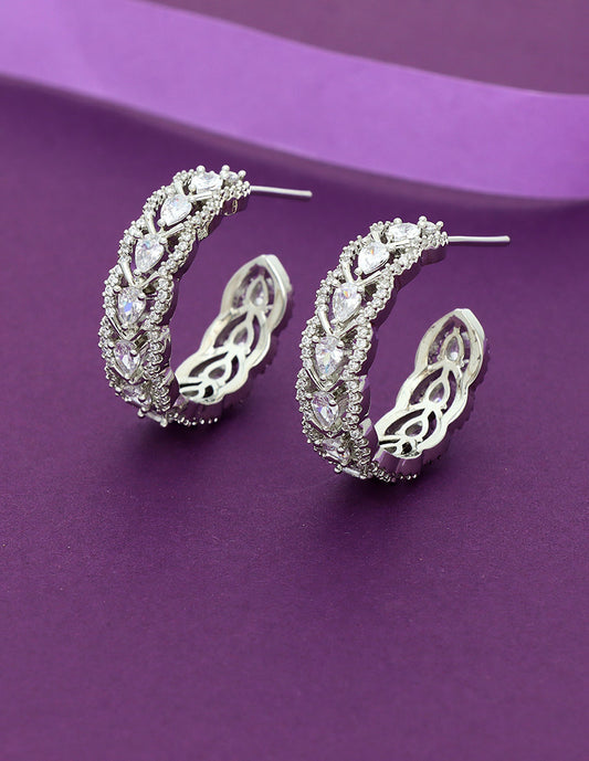 Designer Zirconia Bali Earrings