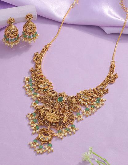 Designer Lakshmi Devi Necklace Set