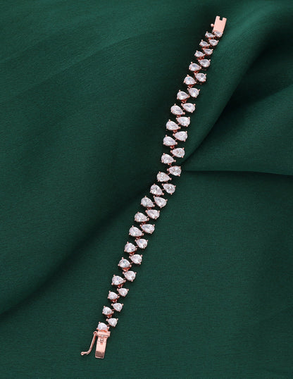Zirconia Designer Chain Bracelet