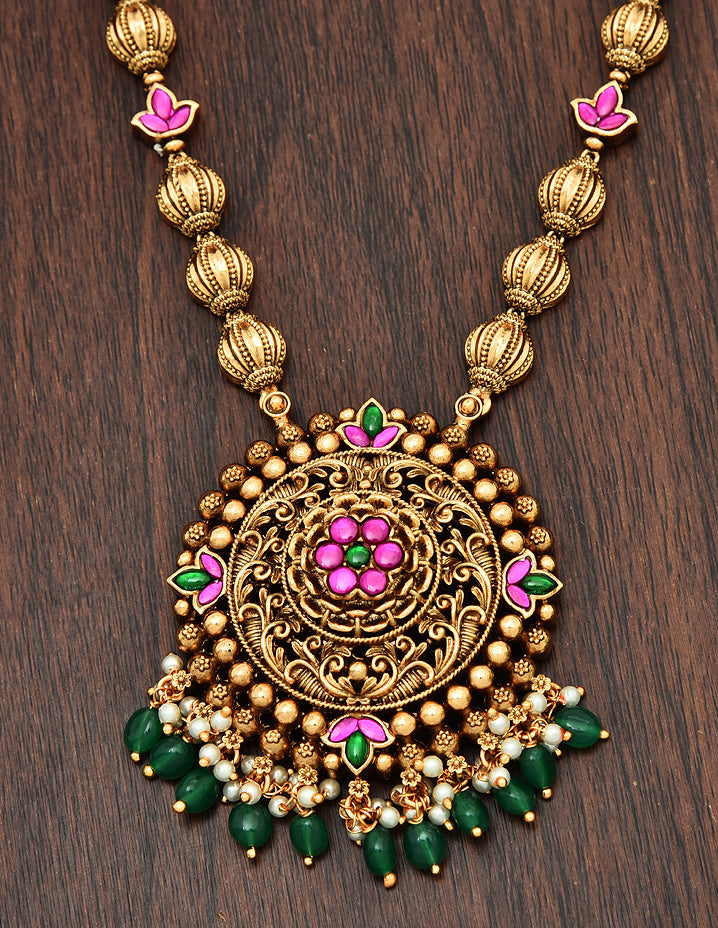 Designer Matt Kempu Long Haaram Set