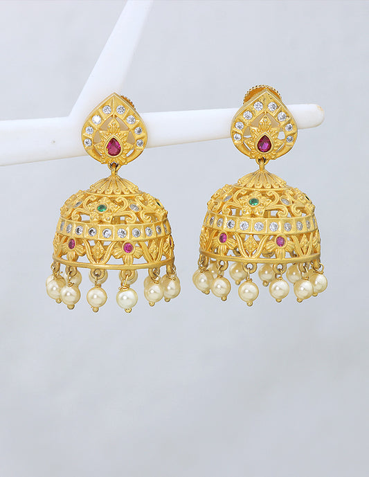 Matt Jhumka Earrings