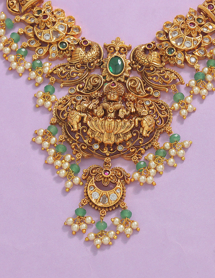 Designer Lakshmi Devi Necklace Set