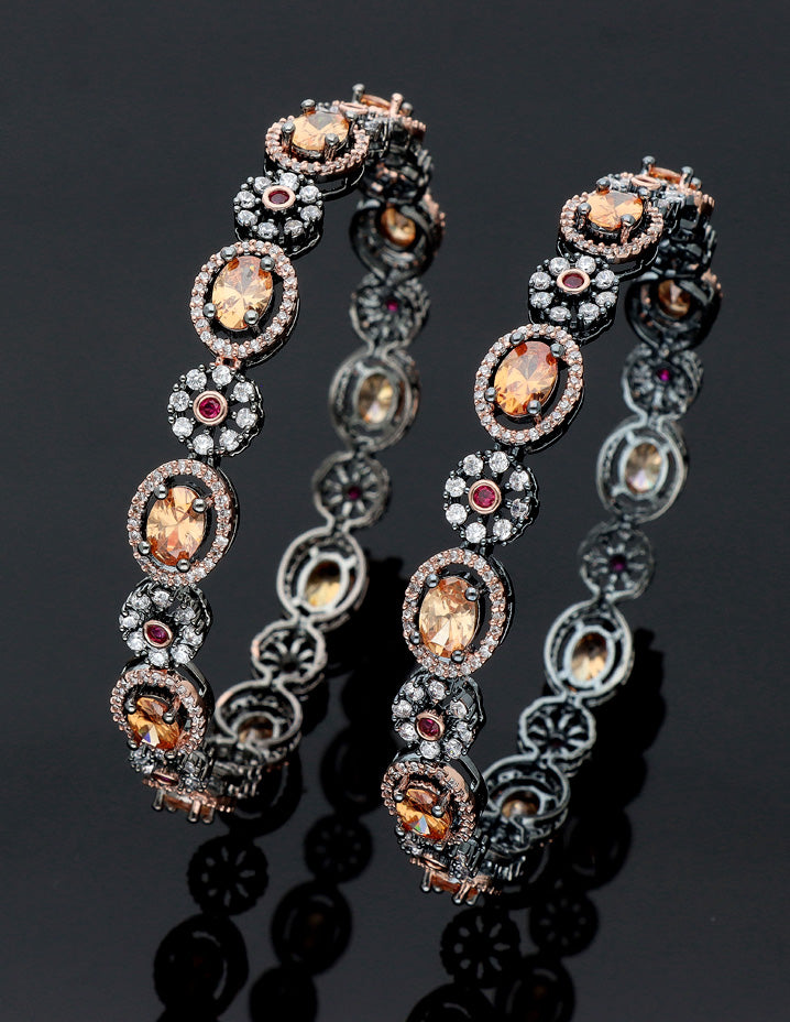 Zircon Black Polish  Bangles ZBGL10958
