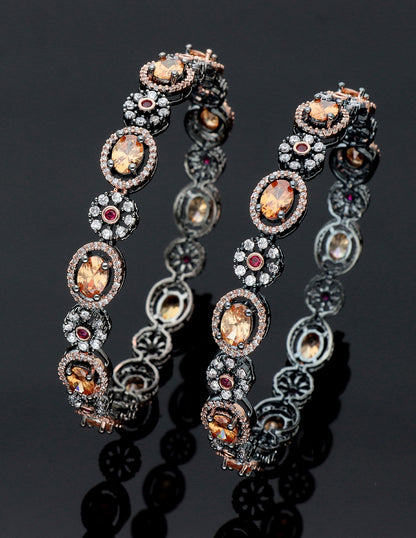 Zircon Black Polish  Bangles ZBGL10958