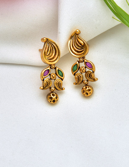 Antique Kempu Necklace Set