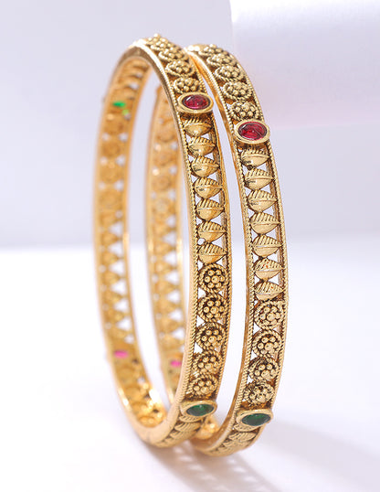Designer Matt Kempu Stone Bangles